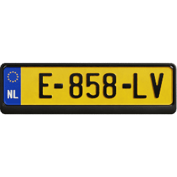 Plate EU Netherlands