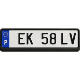 Plate EU Portugal