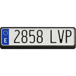 Plate EU Spain