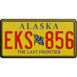 Plate USA Alaska