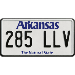 Plate USA Arkansas