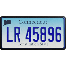 Plate USA Connecticut