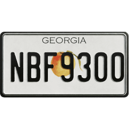 Plate USA Georgia