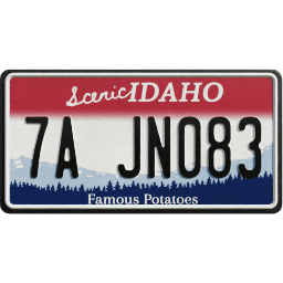 Plate USA Idaho