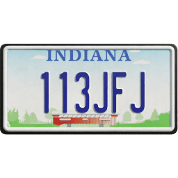 Plate USA Indiana