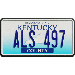 Plate USA Kentucky