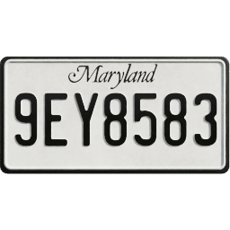 Plate USA Maryland