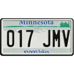 Plate USA Minnesota