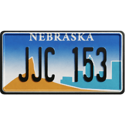 Plate USA Nebraska