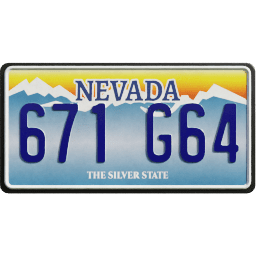 Plate USA Nevada