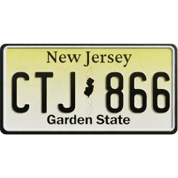 Plate USA New Jersey