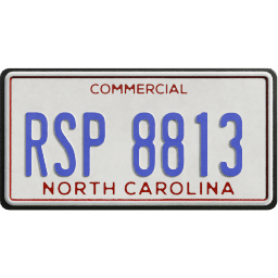 Plate USA North Carolina