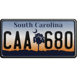 Plate USA South Carolina