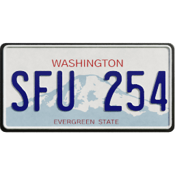 Plate USA Washington