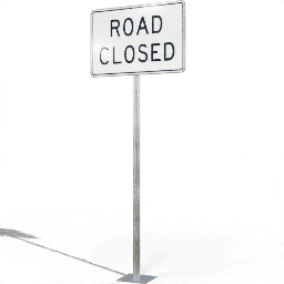 USA Regulation Road Closed