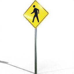 USA Warning Pedestrians