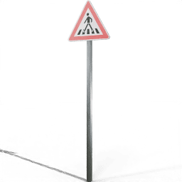 Warning Pedestrian Crossing