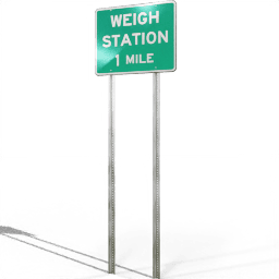 USA Information Weigh Station 1 Mile