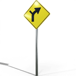 USA Warning Curve With Minor Road