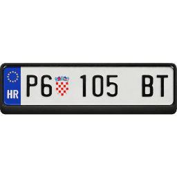 Plate EU Croatia