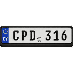 Plate EU Cyprus