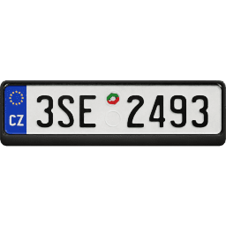Plate EU Czech Republic