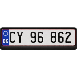 Plate EU Denmark