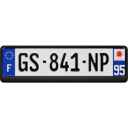 Plate EU France