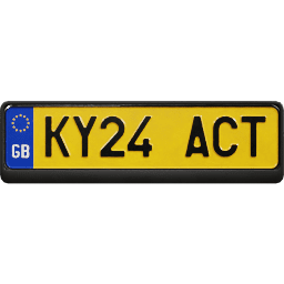Plate EU Great Britain