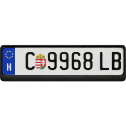 Plate EU Hungary