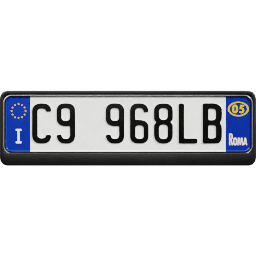 Plate EU Italy