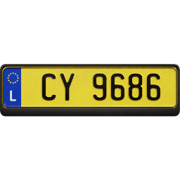 Plate EU Luxembourg