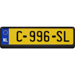 Plate EU Netherlands