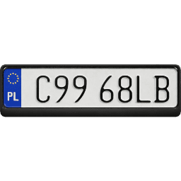Plate EU Poland