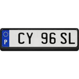 Plate EU Portugal