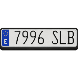 Plate EU Spain