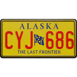 Plate USA Alaska