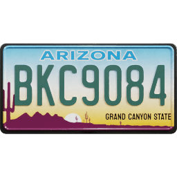 Plate USA Arizona