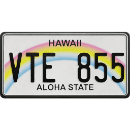 Plate USA Hawaii