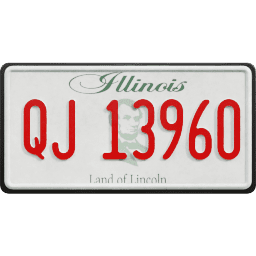 Plate USA Illinois
