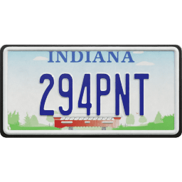Plate USA Indiana