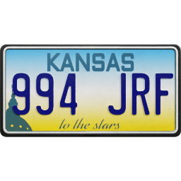 Plate USA Kansas