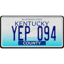 Plate USA Kentucky