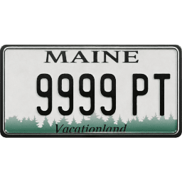 Plate USA Maine