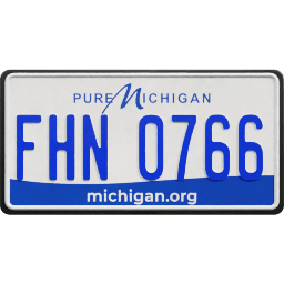 Plate USA Michigan