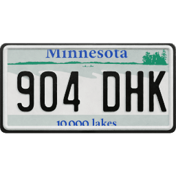 Plate USA Minnesota