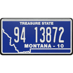 Plate USA Montana