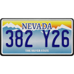 Plate USA Nevada