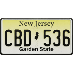 Plate USA New Jersey
