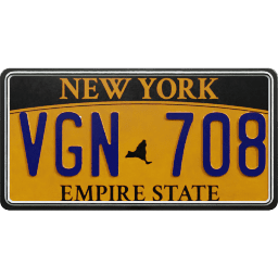 Plate USA New York